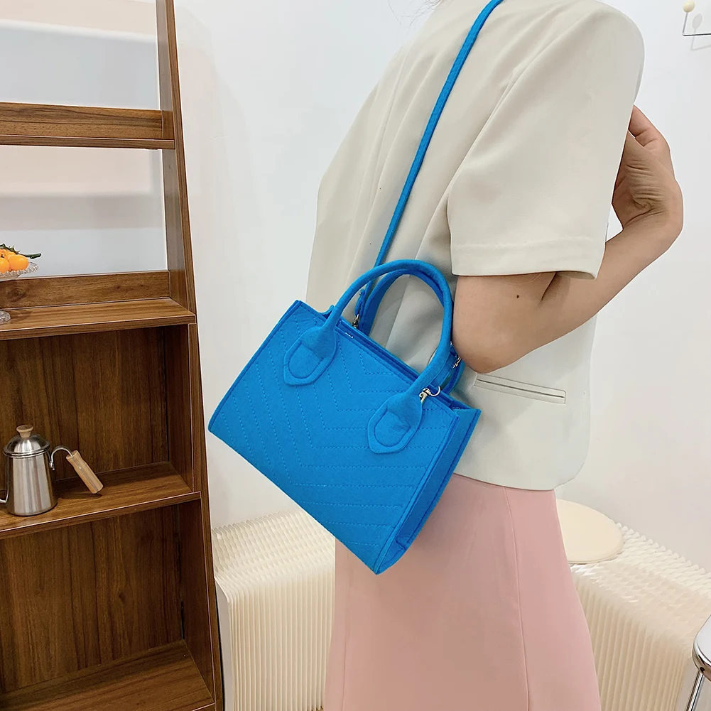 

Fashion Rhombic Pattern Crossbody Bag Women Felt Mini Small Shoulder Handbag Female Casual Messenger Satchel Purse