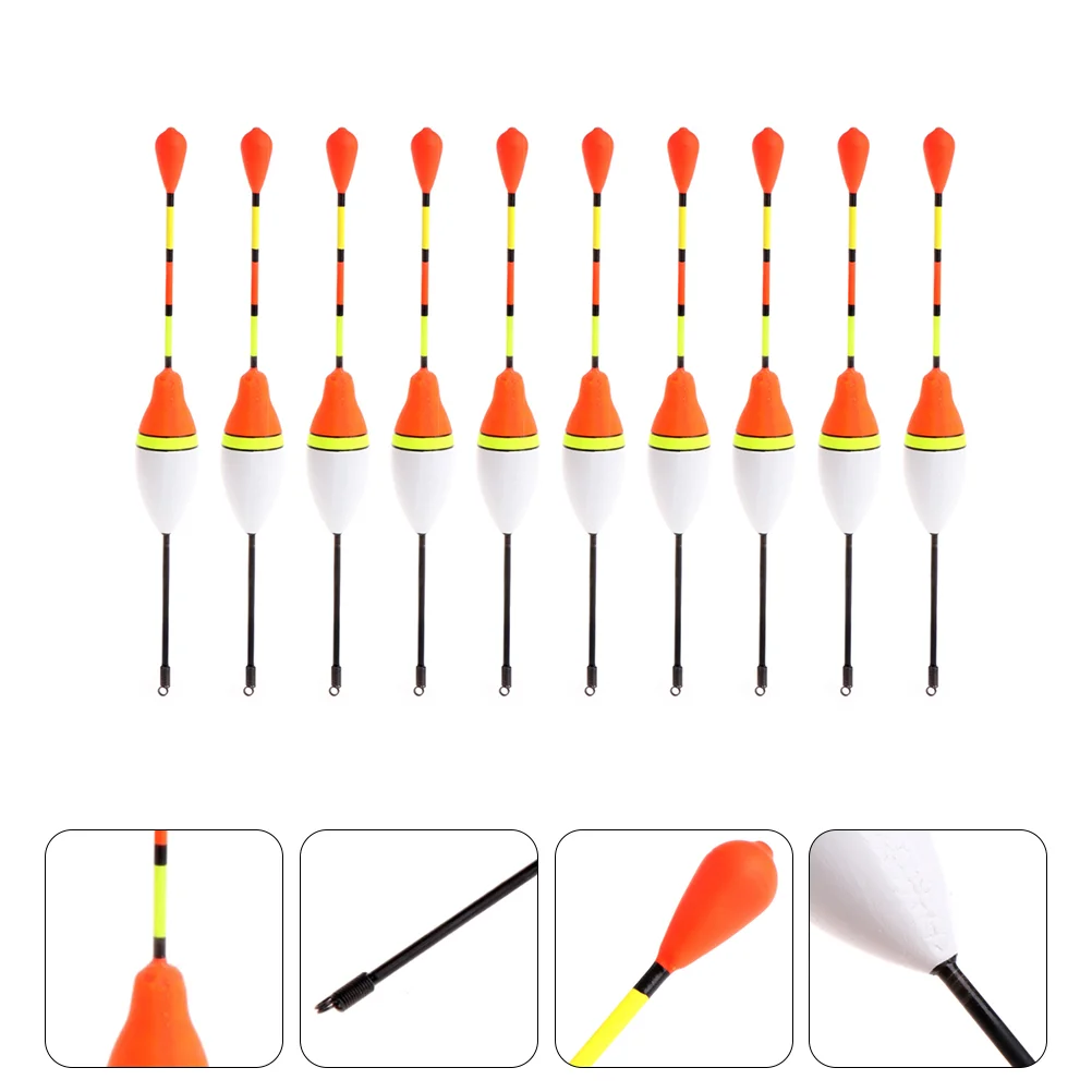 

20 Pcs Fish Slider Float Rod Fishing Tool Pole Floats Tackle Bobbers Foam Buoy Stops Octopus Hook