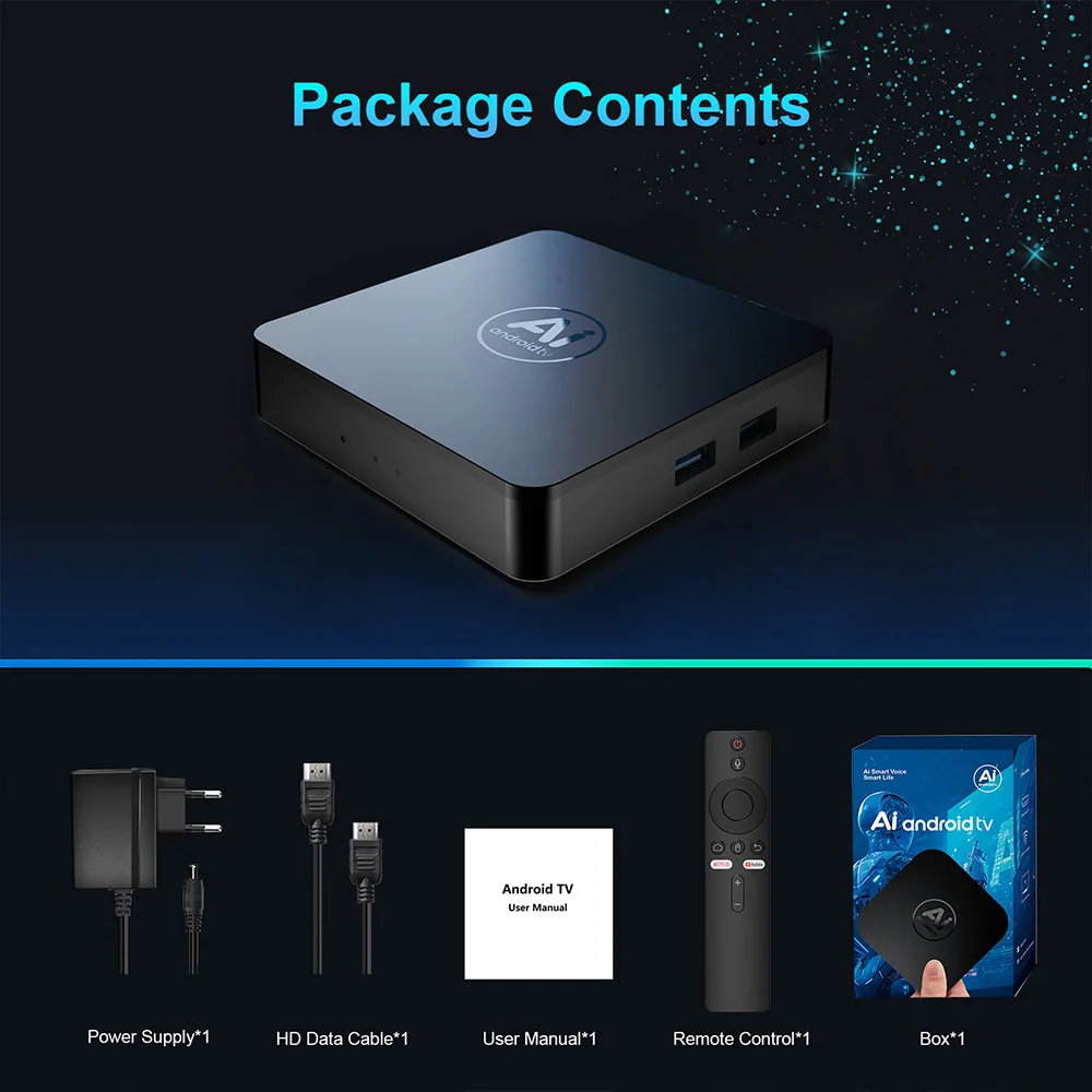 Фото Smart TV Box Velec I96 Z17, Android 15.0 с голосовым управлением и автоматической регулировкой изображения, потоковый медиаплеер 4K HD №5