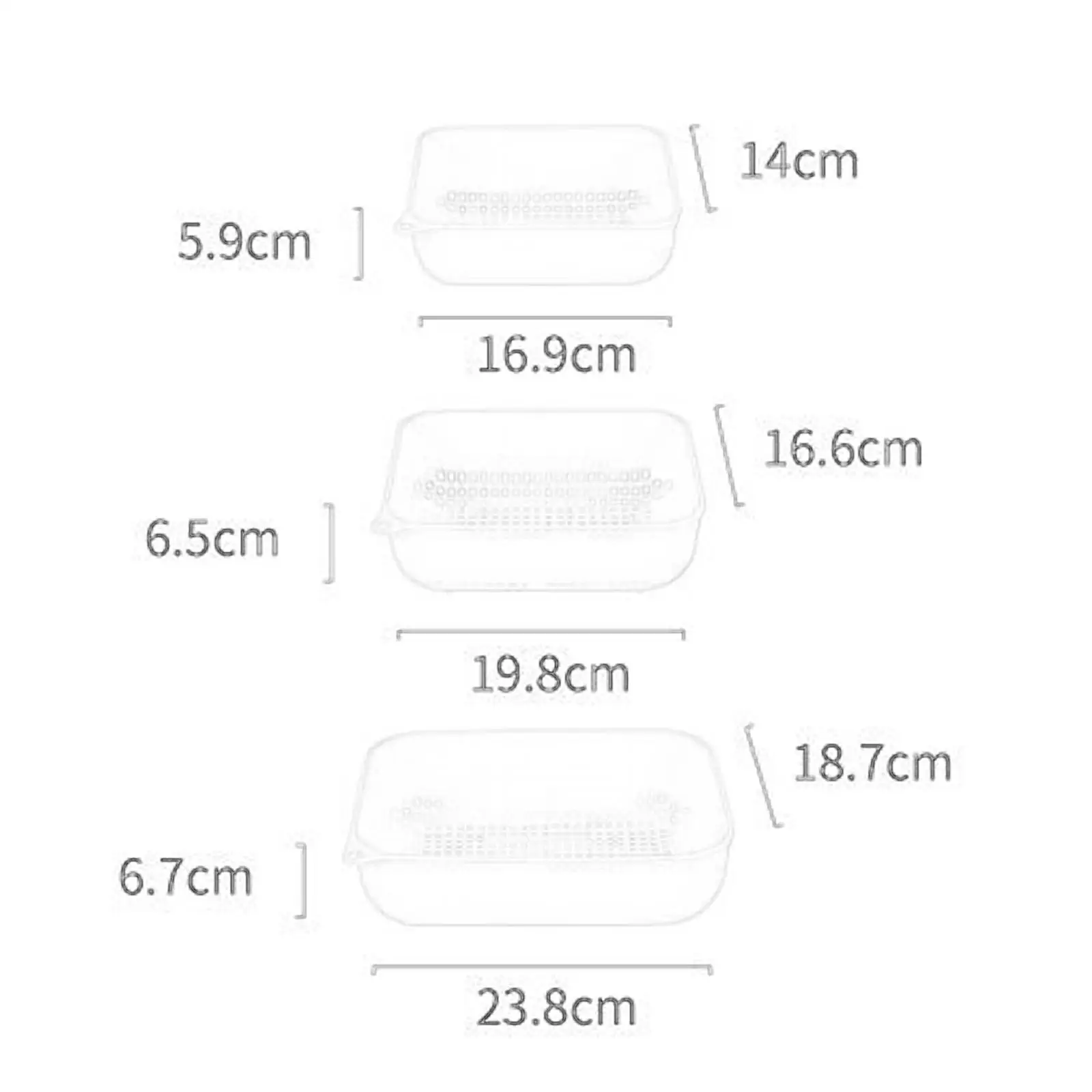 3 шт. Многофункциональная Корзина Для Мытья фруктов и овощей