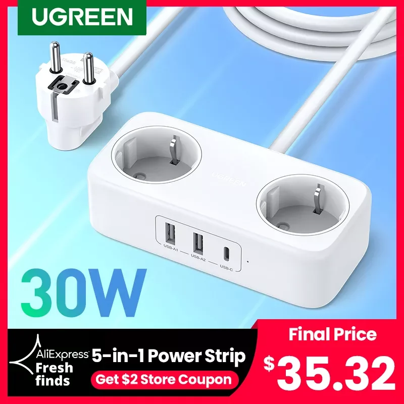 

[Новая распродажа] Ugreen 30 Вт настольное зарядное устройство удлинитель зарядная станция быстрое зарядное устройство для iPhone 13 12 Xiaomi Samsung ноут...