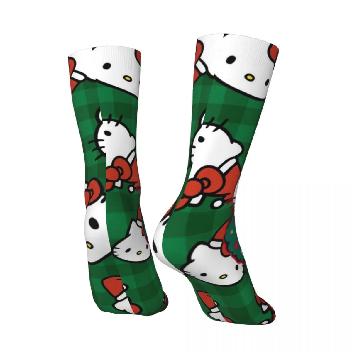 Рождественские носки Hellos Kittys винтажные чулки осенние нескользящие мужские