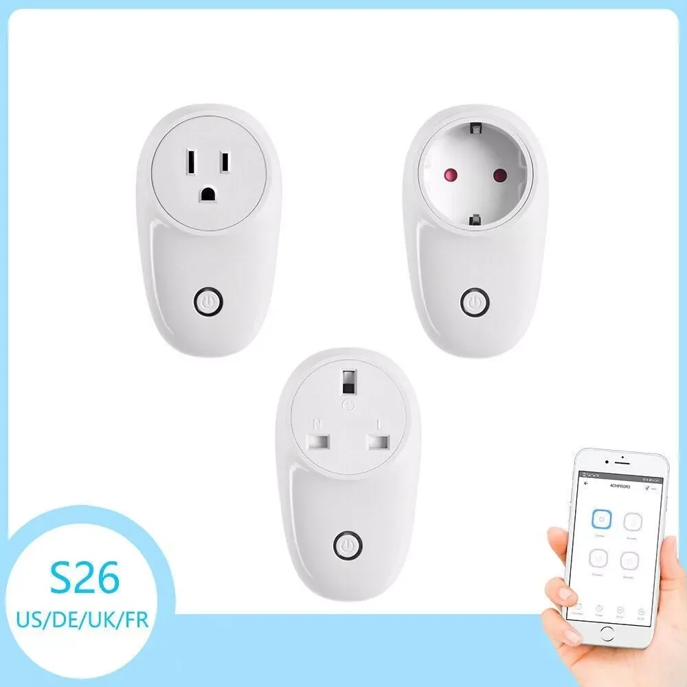 

NEW S26 WIFI Smart Plug Power Socket Switch US/EU/UK APP Control for eWelink
