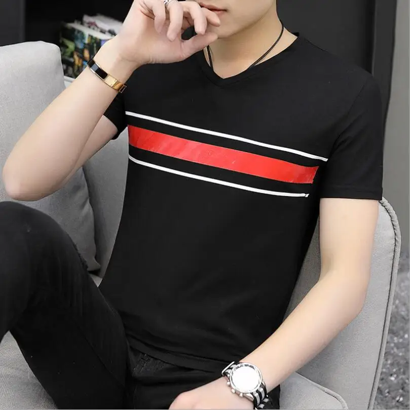 

2023HOT JTFAN Mens T-Shirts Summer 100% cotton Short Sleeve T Shirts casual Tee Shirts Male T shirt Homme Plus Size