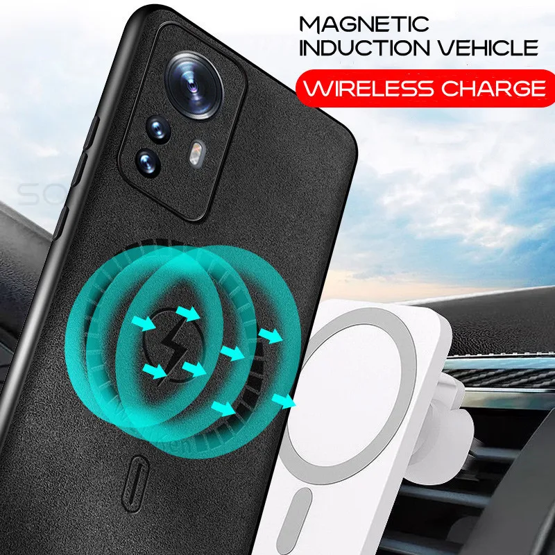 

Magsafe Magnetic Cases For Xiaomi 13 12S Ultra Preminue Leather Wireless Charging Magsafe Magnetic Cover for Xiaomi Mi 13 Pro 13