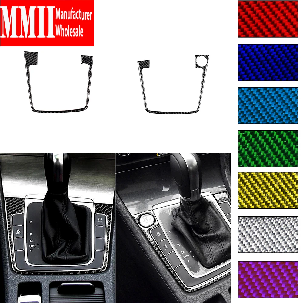

For Volkswagen VW Golf 7 MK7 2013 2014 2015 2016 2017 Carbon Fiber Stickers Gear Box Frame Shifter Trim Interior Car Accessories