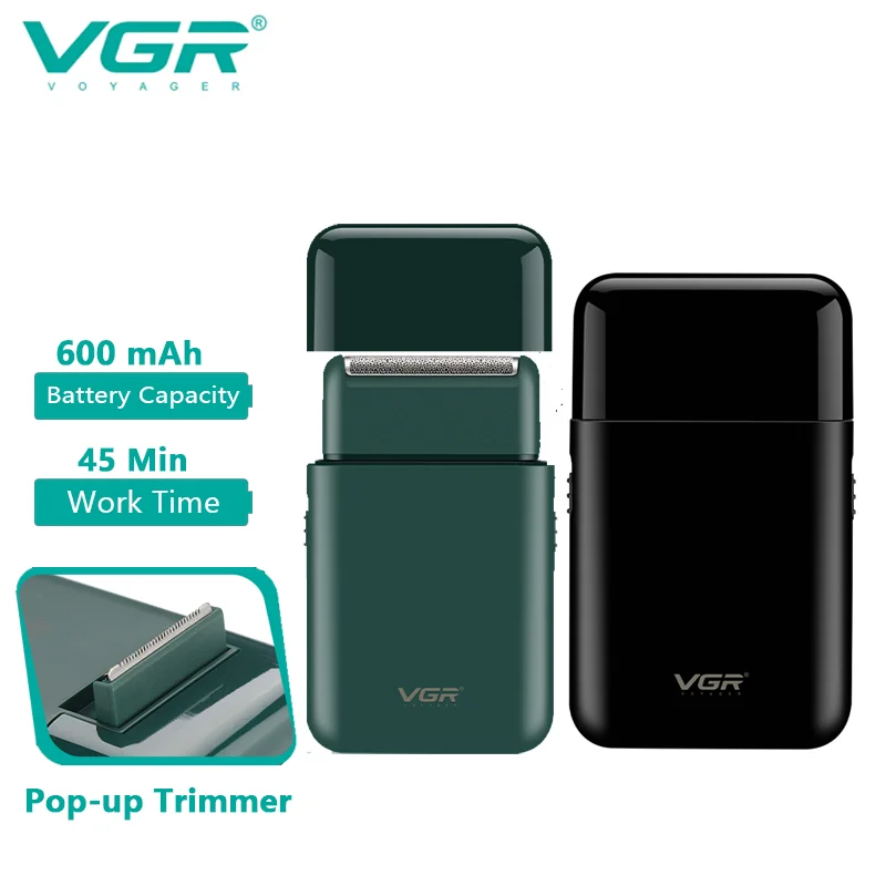 Электробритва Vgr V390 Для Мужчин Портативный Перезаряжаемый Триммер