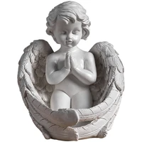 resin statue angel candle holder nordic abstract ornaments for figurines interior sculpture room home decor