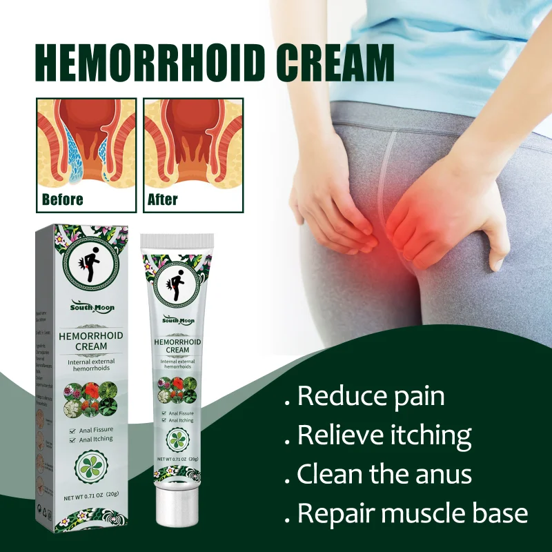

Hemorrhoid Ointment Relieve Anal Pain perianal itching Swell Bleed Treatment Mixed Internal External Hemorrhoids sore cream