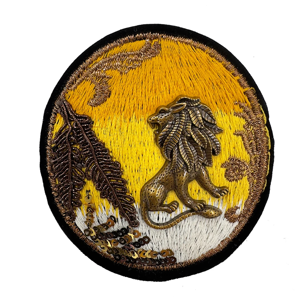 2 шт. модные вышитые бисером блестки сердце корона Женская Вышивка куртка платье