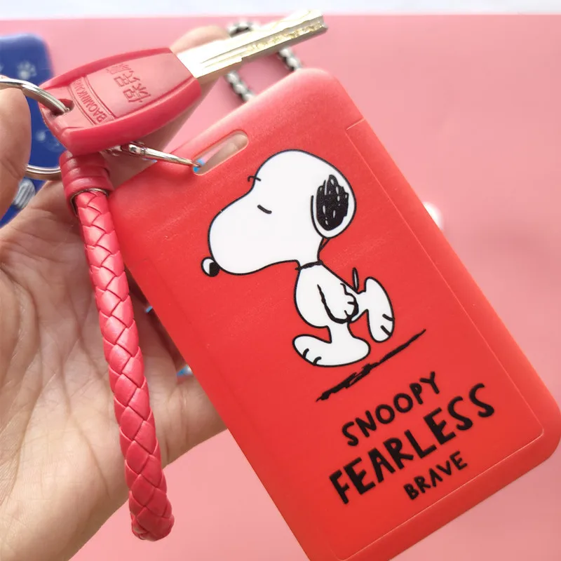 Snoopy брелок для ключей в виде автобуса милая Студенческая карта кампуса метро