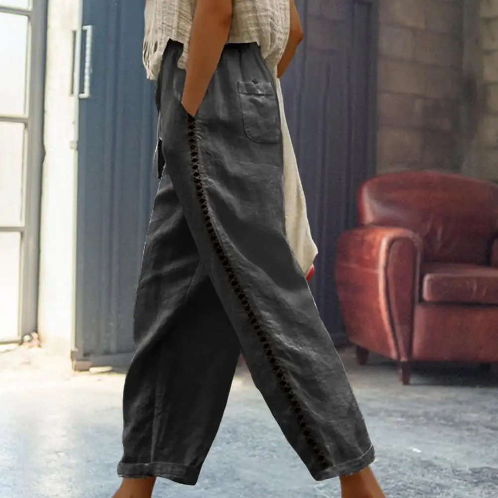 

Long Pants with Pocket Women Trousers Women Summer Loose-fitting Trousers