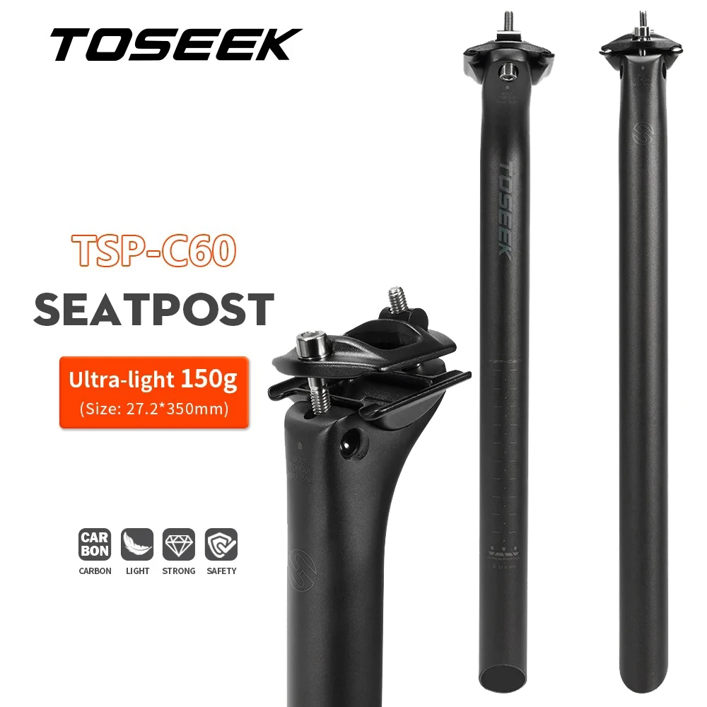 TOSEEK Велосипедный Подседельный Штырь Из Углеродного Волокна Ультратонкий 27 2 Мм/31