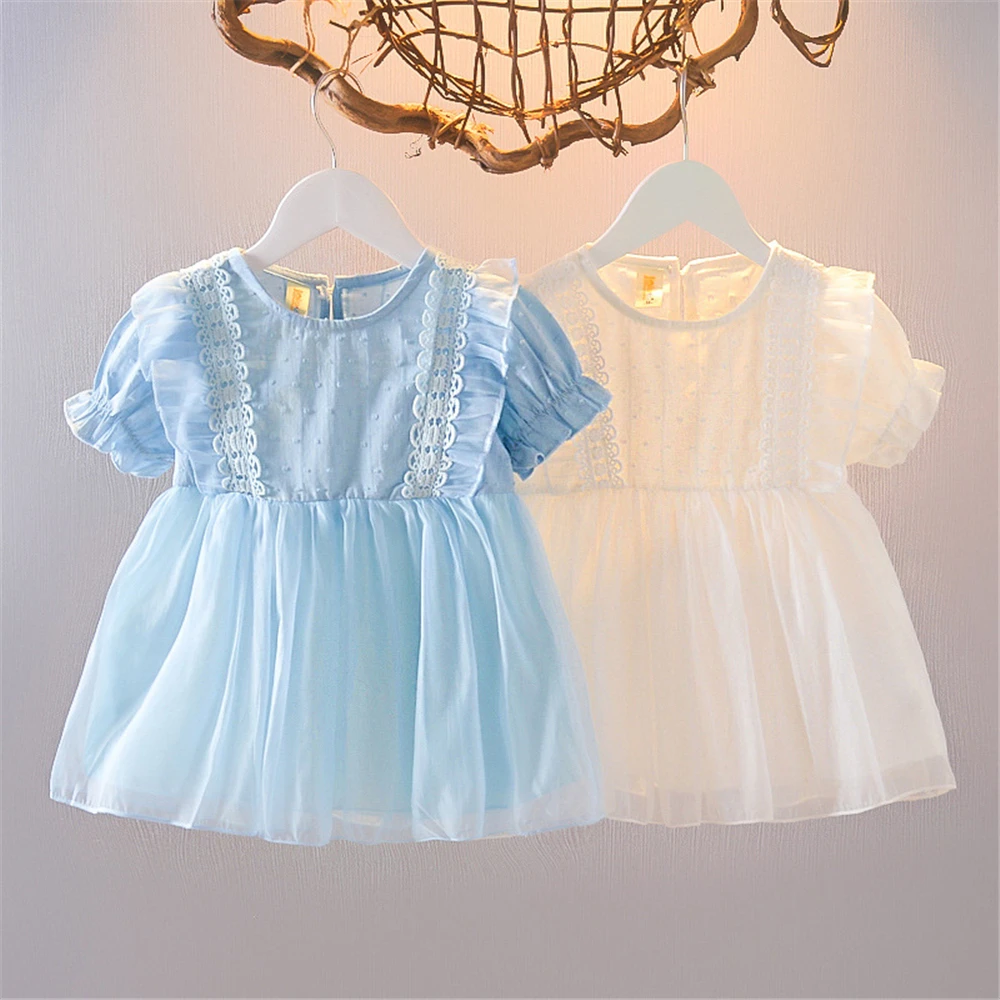 

New Spring Baby Girls Dresses Girls Kids Gauze Tutu Dress Comfortable Cute Baby Clothes Children Vestidos