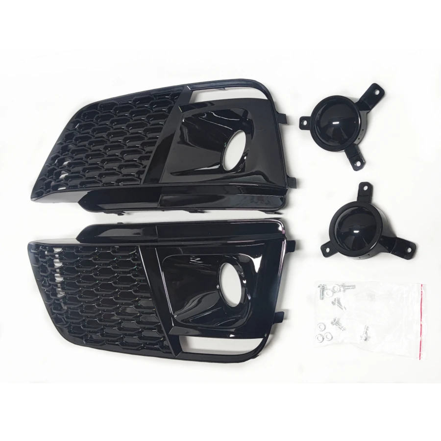 

Car Front Bumper Fog Light Lower Grille Fit for Audi Q5 2018-2019 Facelift Grill