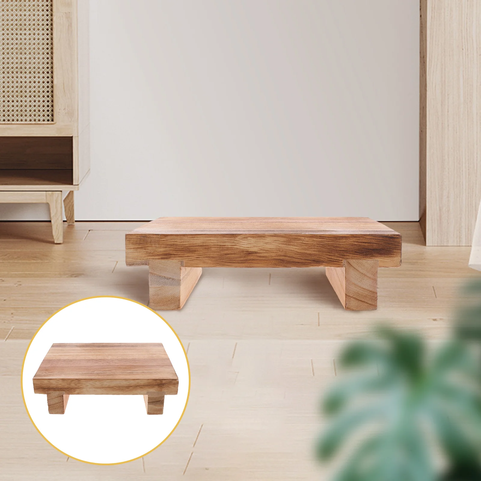 

Couch Elderly Footstool Stools Paulownia Footstools Small Leg Rest Desk Office