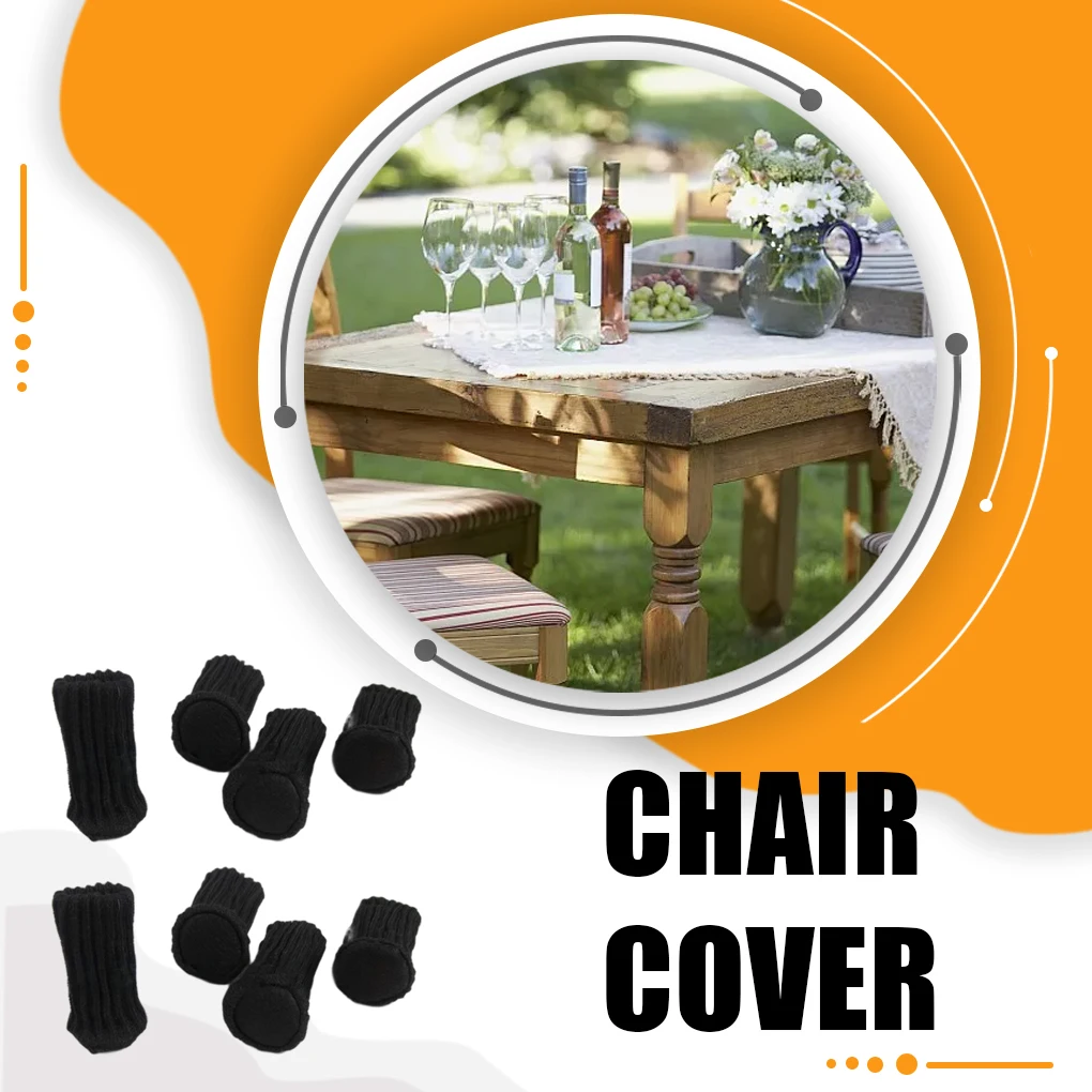 

8 Pieces Table Leg Cover Replacement Noise Cancelling Scratchproof Sock