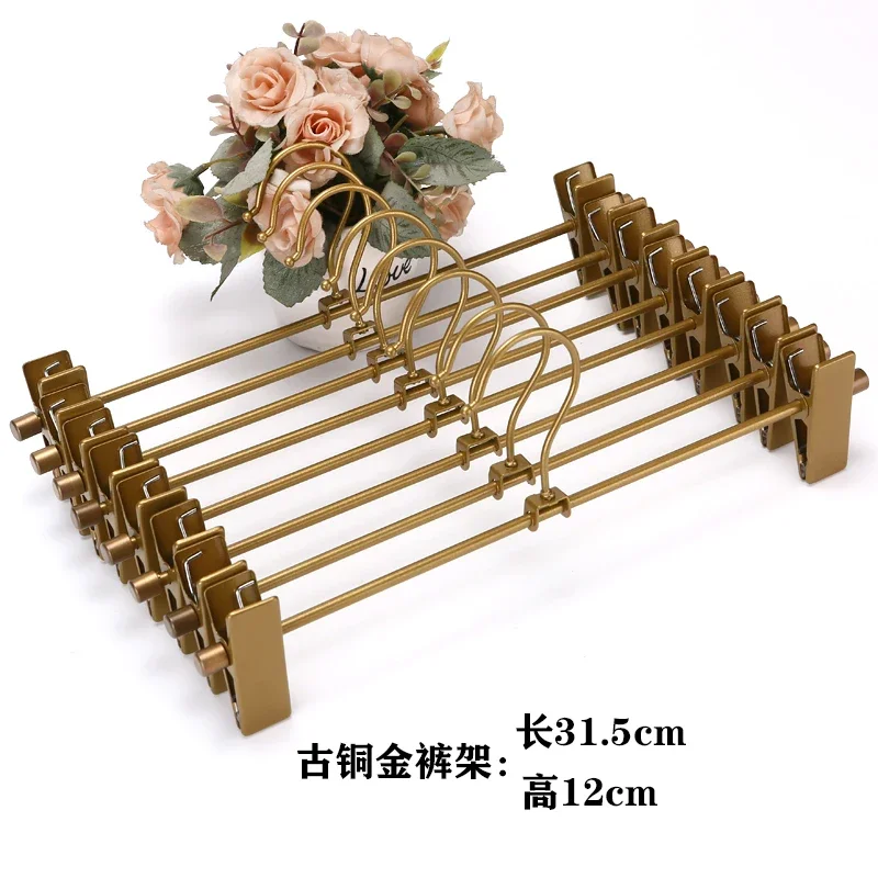 5 шт. вешалка для брюк одежды регулируемый органайзер шкафа стеллаж хранения