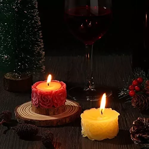 

Flower Shape Silicone Candle Mold Fondant Chocolate Cake Molds Aromatherapy Gypsum Candle Handmade Soap Mold Cake Baking