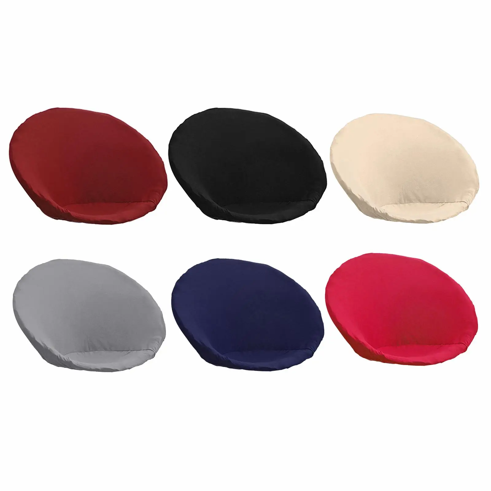 Round Saucer  Slipcover, High Stretch Anti-Slip Polyester Re