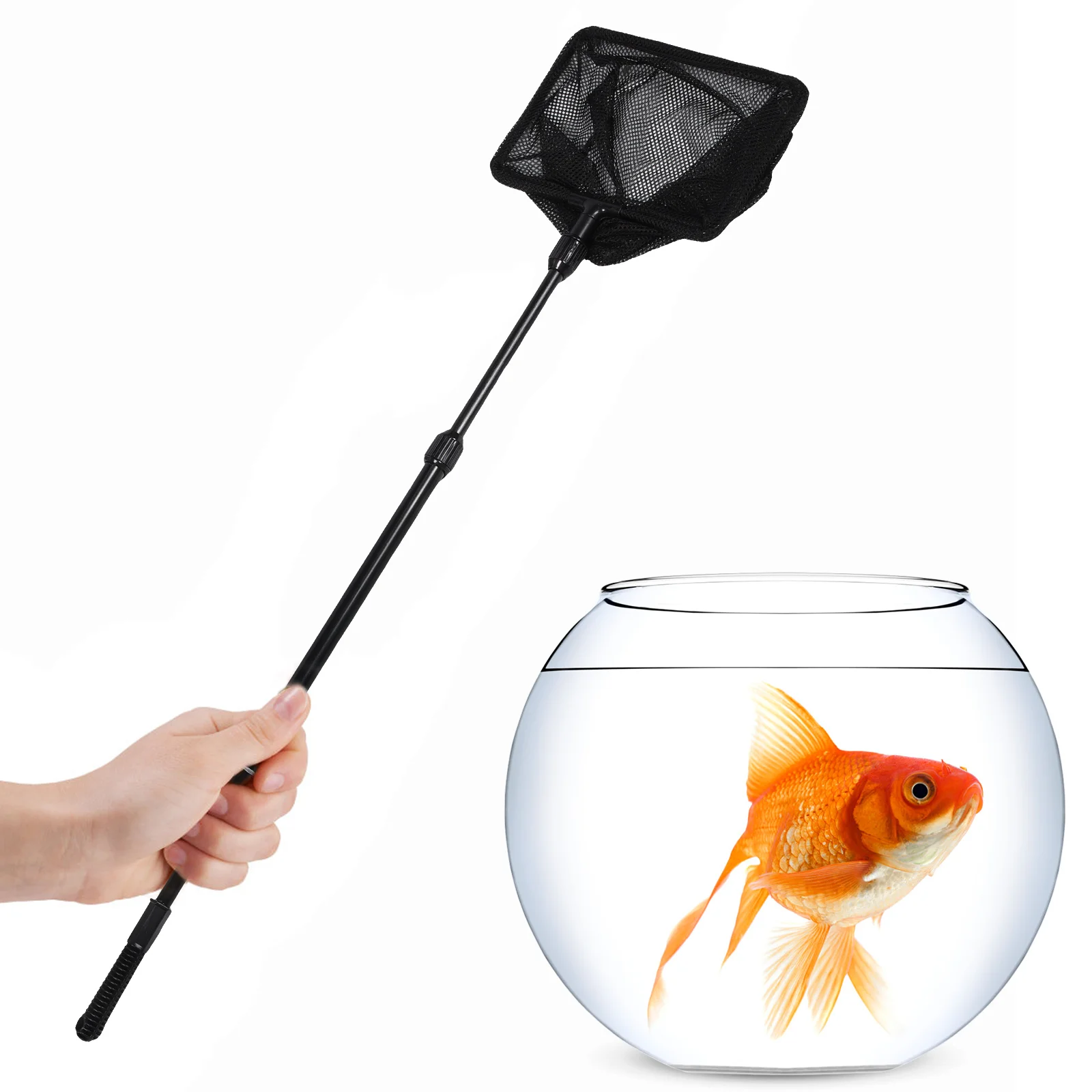 Сетчатая Складная рыболовная совок телескопическая рукоятка аксессуары для