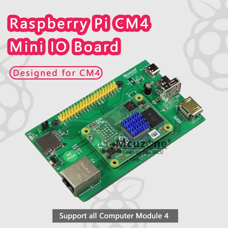 Плата Raspberry Pi CM4 mini IO компьютерный модуль 4 HDMI Giga Ethernet 40Pin TF Type-C USB радиатор корпуса