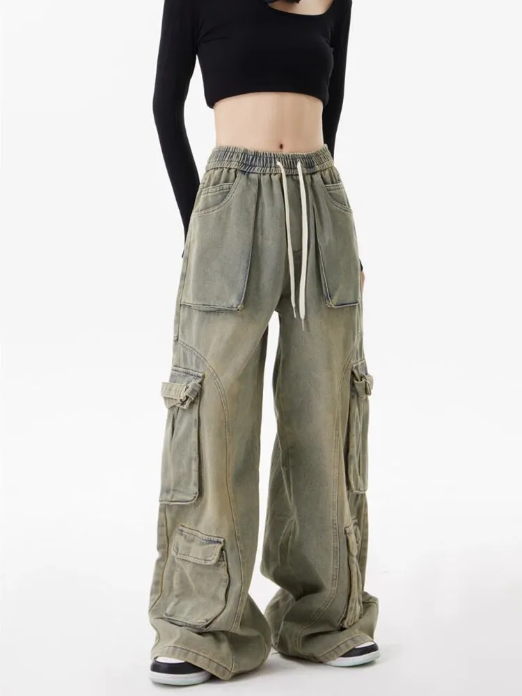 Сельфоны для пинггалу из серебра celana Denim kaki lebar jins umeblowanie