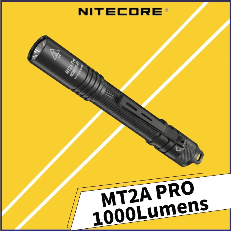 

Карманный фонарик NITECORE MT2A Pro EDC, 1000 люмен, фонарик AA UHi, 20 светодиодных лучей, NL1416R, перезаряжаемая литий-ионная батарея USB-C 14100