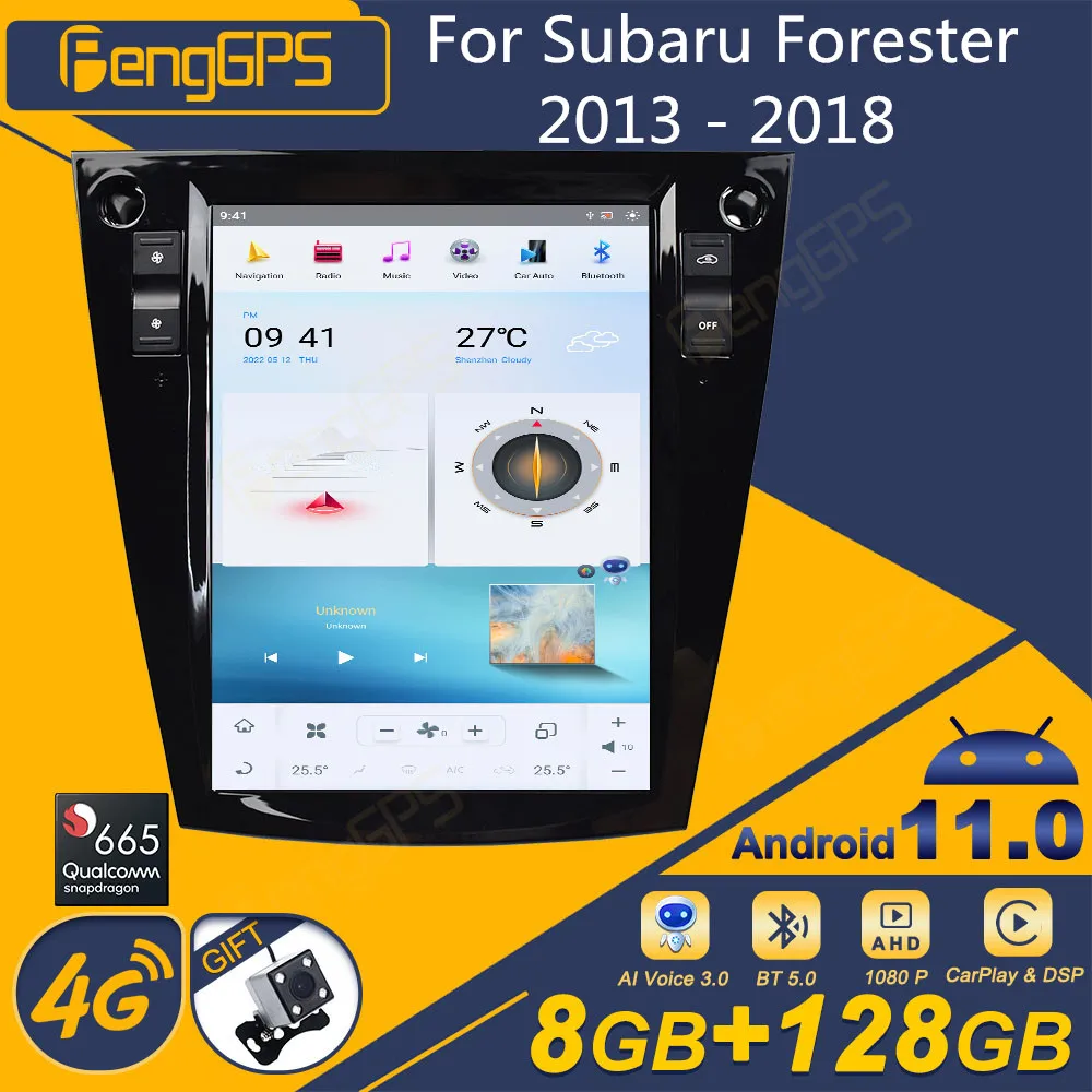 

Автомагнитола для Subaru Forester 2013-2018, Android, экран Tesla, 2Din стереоприемник, Авторадио, мультимедийный плеер, GPS-навигатор