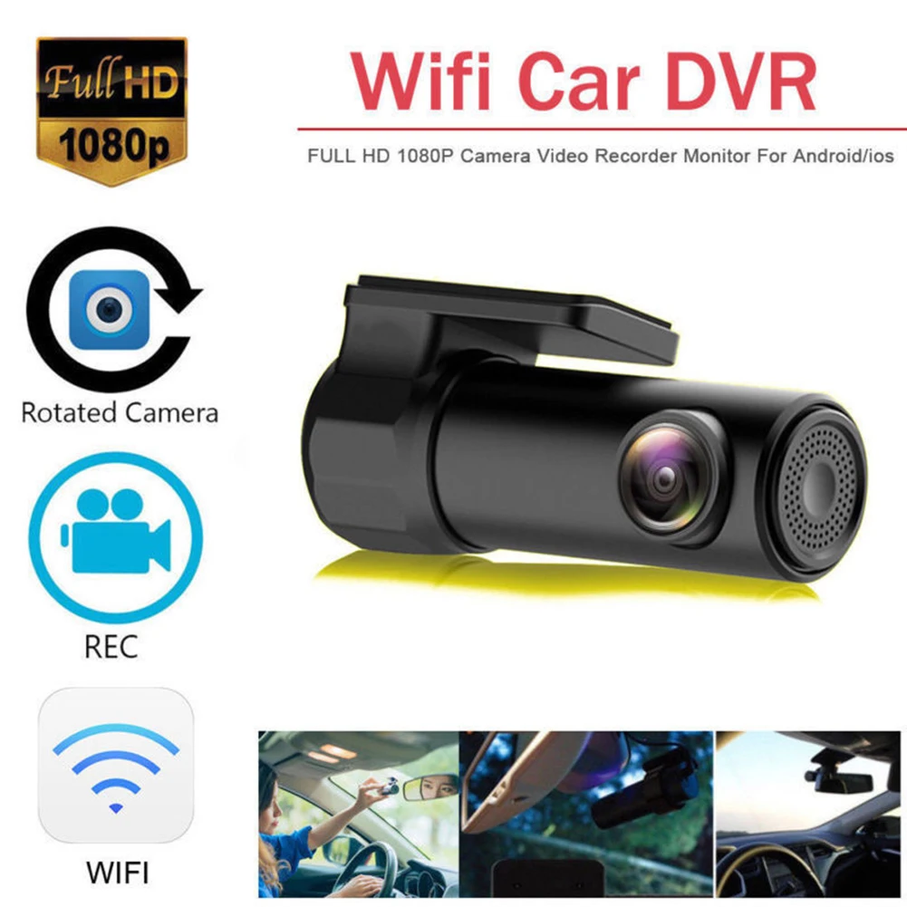 

Smart WiFi DVR 5MP Camera 170 Degree Wireless 1080P Night Version Car Dash