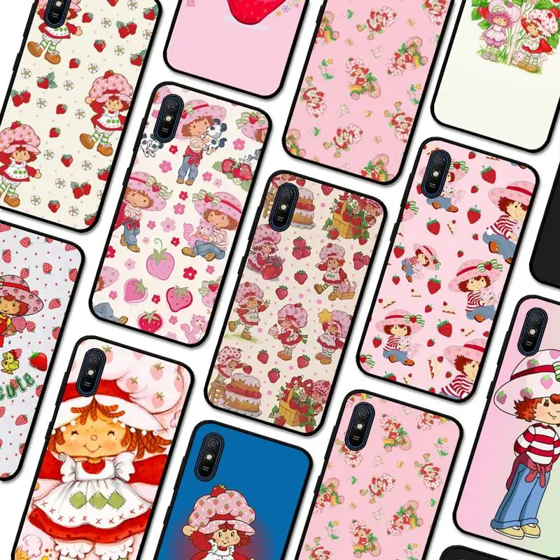 

Yinuoda Strawberry Shortcake Girl Phone Case For Redmi 9A 8A 7A 7A 7 6A 5A 5 Plus 4X S2 GO K20 K30 6 Note 8 9 Pro Cover