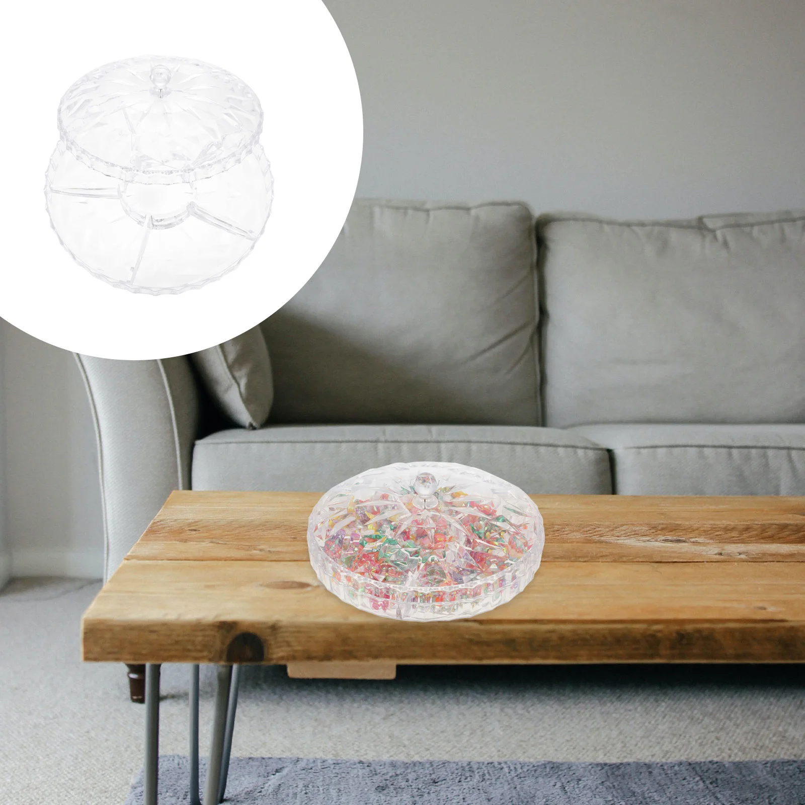 

Breakfast-in-bed Tray Divided Serving Dishes Organizer Lid Container Wedding Snack Dog Box Candy