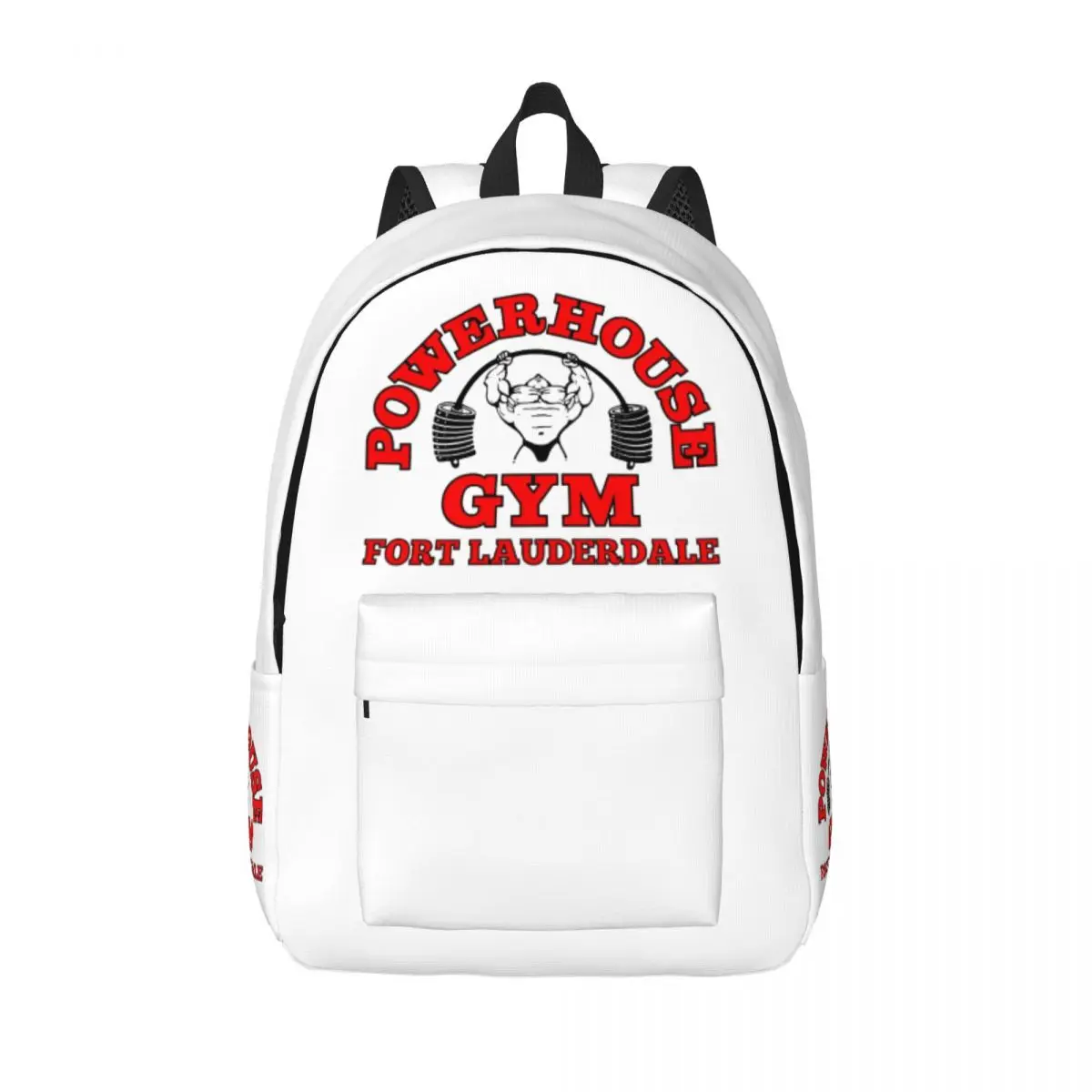 

Powerhouse Gym Laptop Backpack Men Women Fashion Bookbag for College School Student Fitness Building Muscle Bag