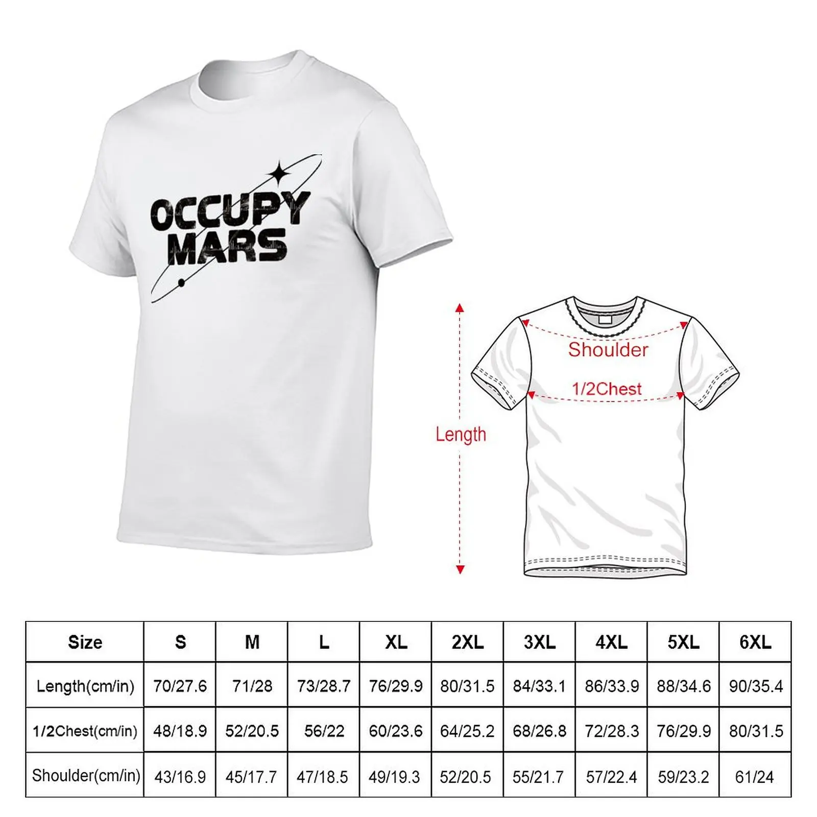 Замечательная Классическая футболка MARS для продажи Geeky с круглым вырезом высокое