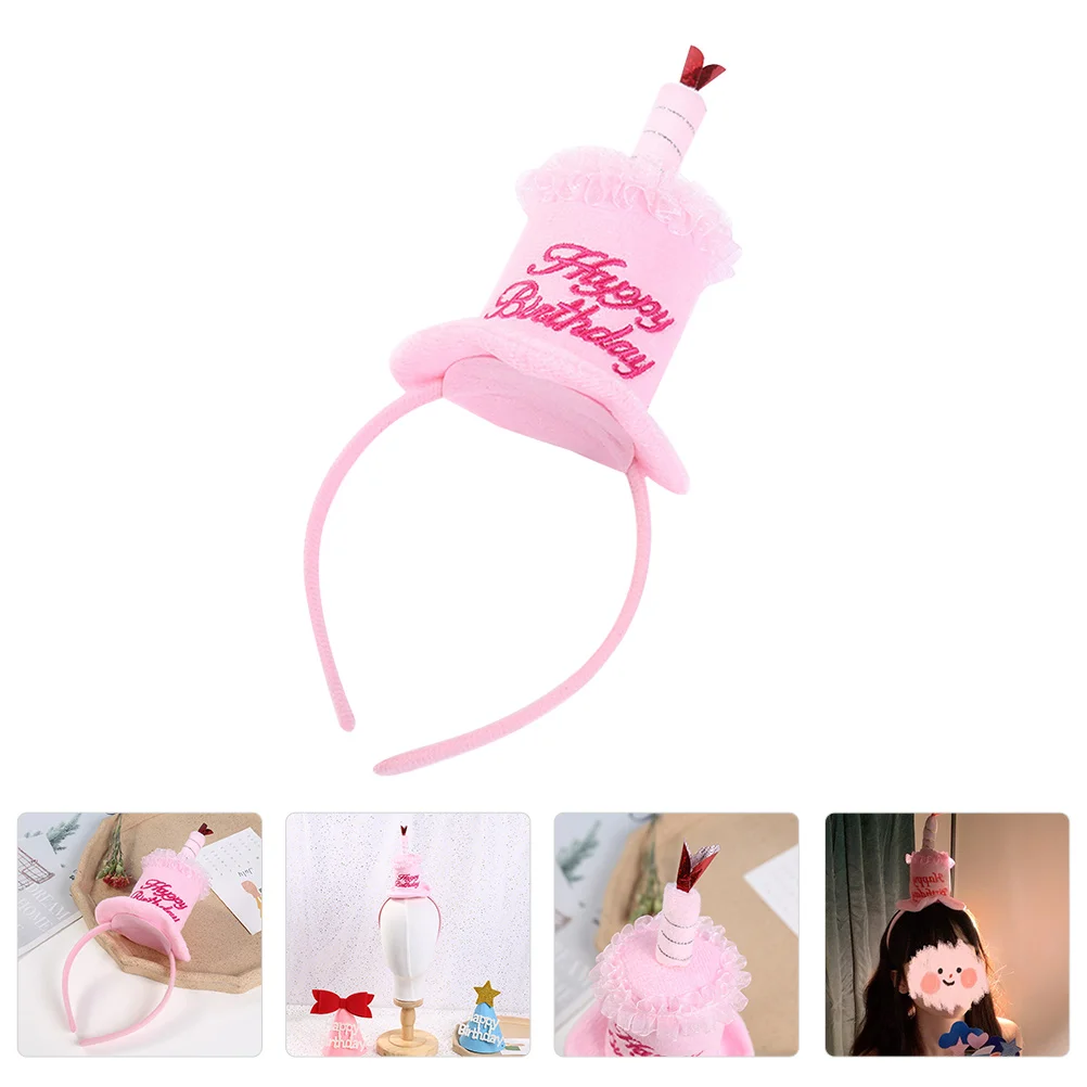 

Birthday Headband Prom Headwear Party Prop Hair Supplies Headdress Cloth Kids Hoop Funny Accessory Hoops Decor Baby