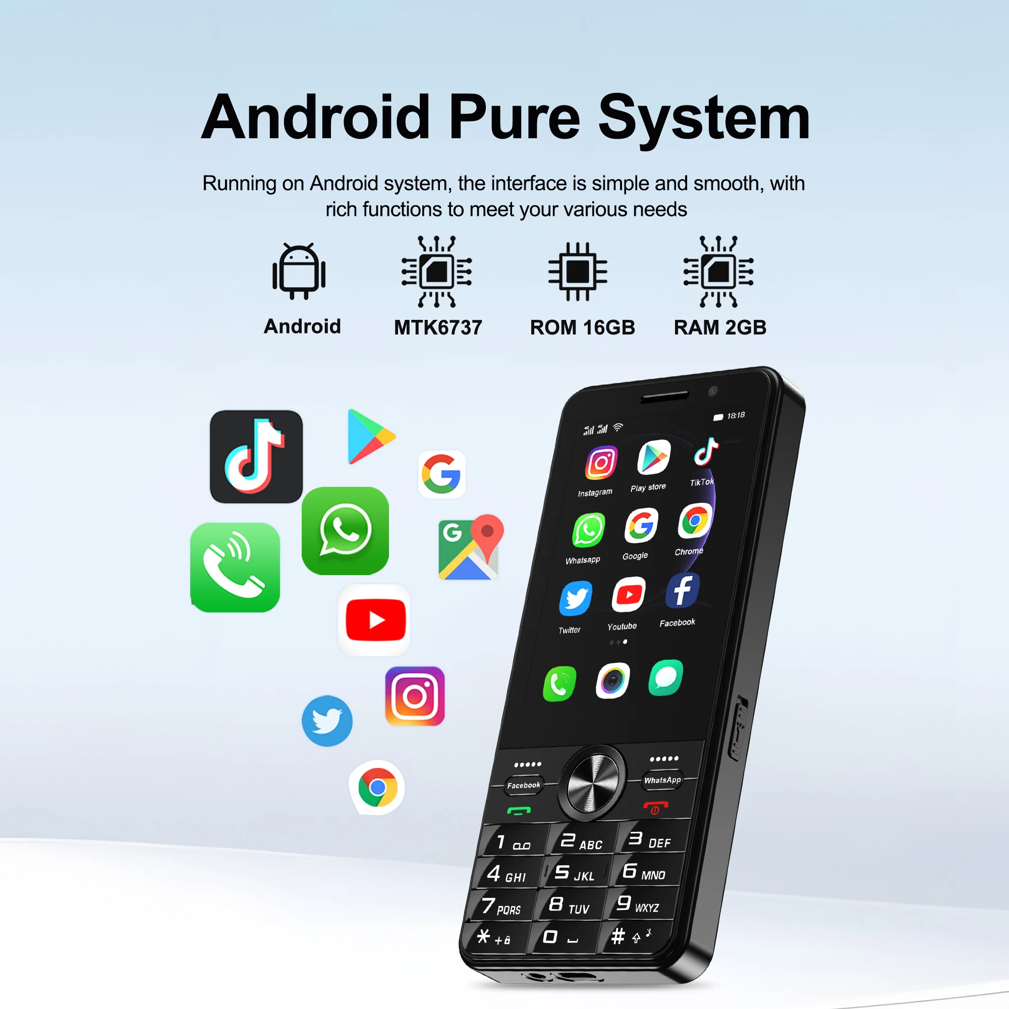 SERVO F24 PRO Смартфон с сенсорным экраном 4G WiFi Google Play Torch Android System 2 SIM - карта 3 5 дюймовым