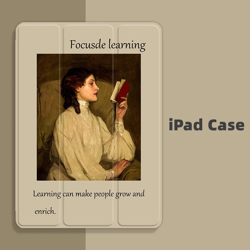 

Чехол для планшета IPad Air 5, 10,9 дюйма, 2017 дюйма, 2018 дюйма, 9,7 дюйма, Ретро Чехол для IPad Pro 9,7 дюйма, 10,5 дюйма, 11 дюймов, Mini 7,9, 8,3 дюйма, с держателем дл...