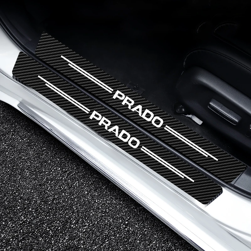 

Car Door Protector Stickers Anti Scratch Auto Trunk Sill Scuff Decals For Prado 150 J150 LC150 2009 2010 -2018 With 4 PCs/set