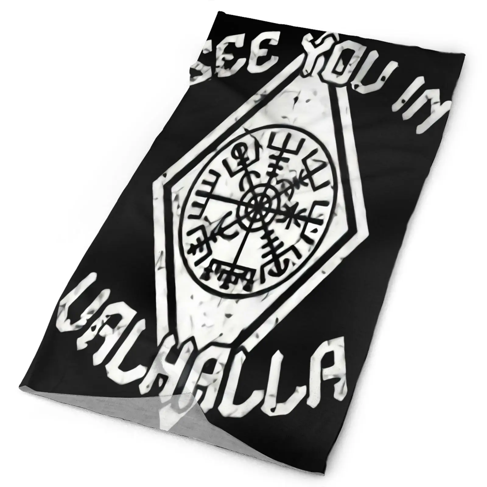 

See You In Valhalla Schwarz Wolf Men's Bandana Scarf Skis Scarf Tactical Mask Facemask For Snowboard Scarf Women Mask For Face