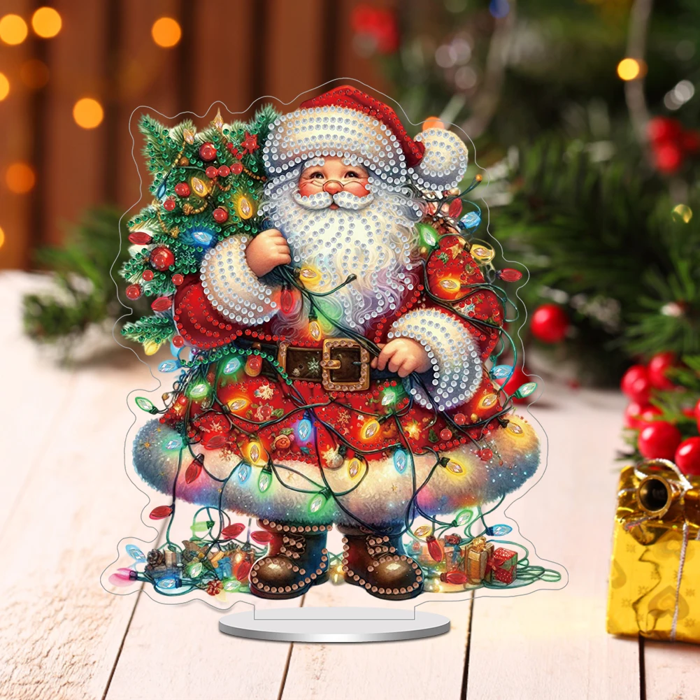 Акриловые рождественские тематические настольные алмазные художественные