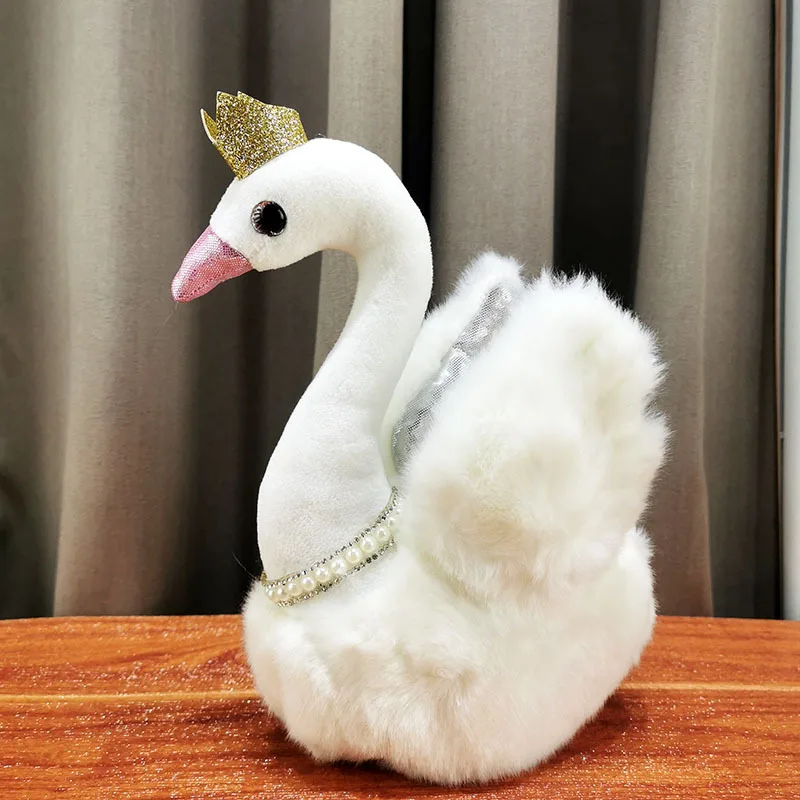 

23cm Lovely Princess White Swan Princess Plush Toy Car Home Decoration Stuffed Animals Girl Birthday Gift