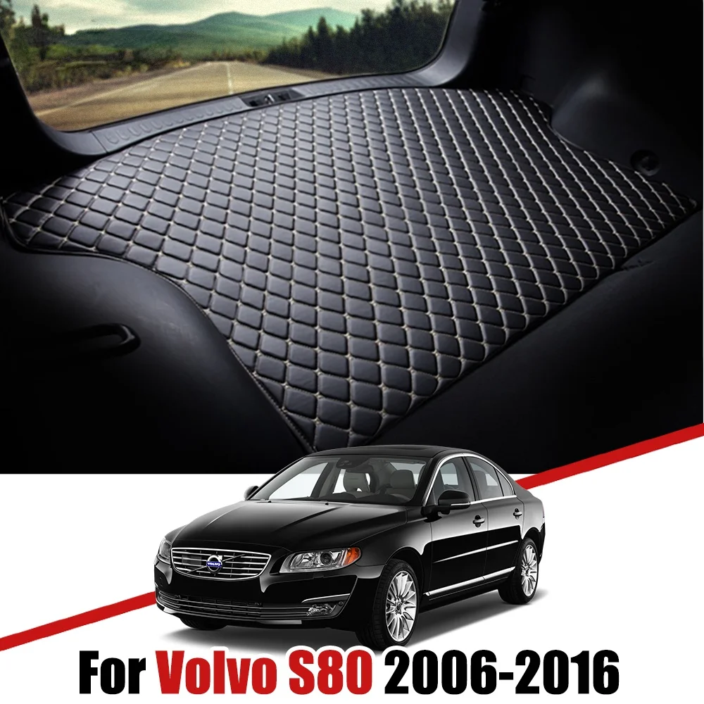 

Автомобильные накладки для багажника, аксессуары для Volvo S80 2006 2007 2008 2009 2010 2011 2012-2016, грузовой поднос, задняя крышка, водонепроницаемый напольн...