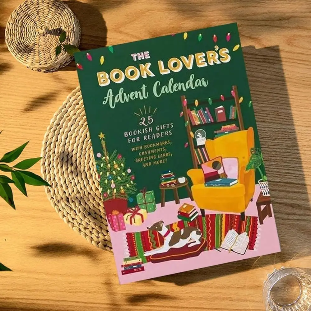 Новогодний Адвент-календарь для любителей книг домашний декор с 25 книжными