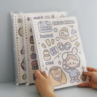 creative cute transparent cartoon coil book student school supplies notebook sketchbook portable notepad kawaii stationery