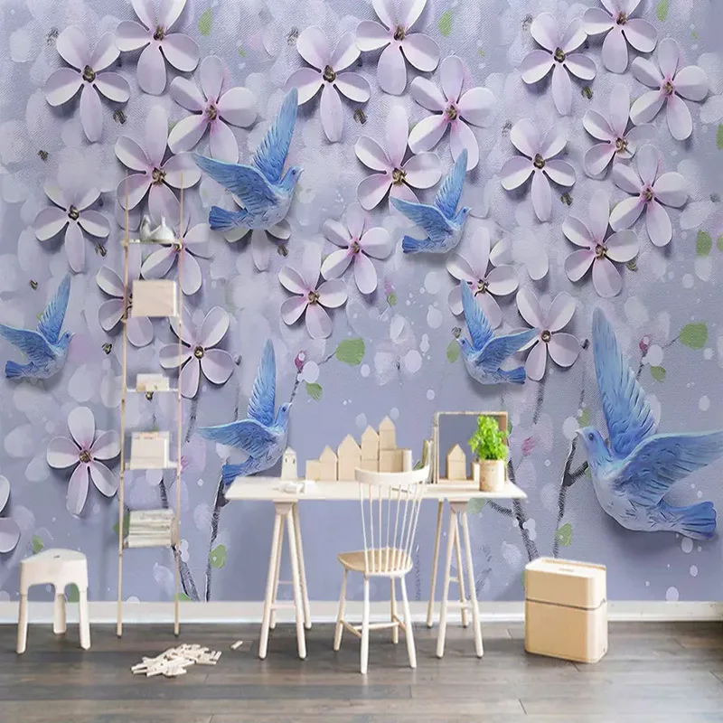 

Home decoration princess painting printing background fairy tale poster flower modern wall art module picture bedroom background