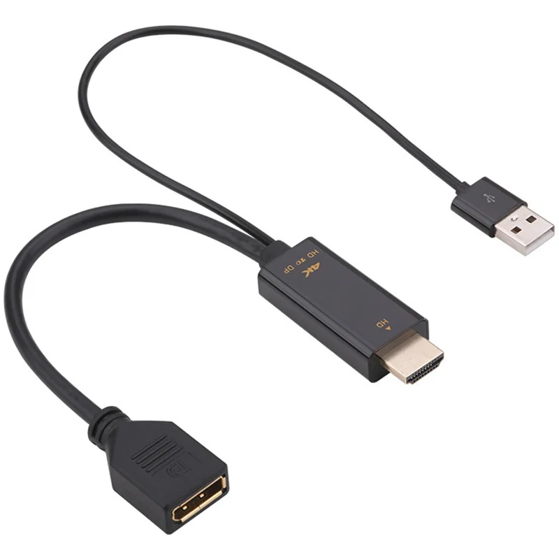 HDMI-совместимый кабель-переходник папа на мама Displayport 4K при 60 Гц