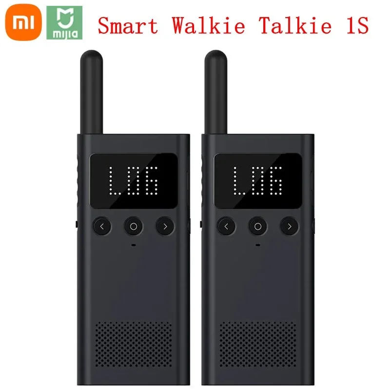 

XIAOMI Original Xiaomi Mijia Smart Walkie Talkie 1S With FM Radio Speaker Smart Phone APP Control Location Share Fast Team Talk