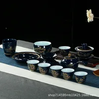 Jingdezhen ceramic tea set set kungfu tea set celadon teapot teacup cover bowl business meeting sales gift