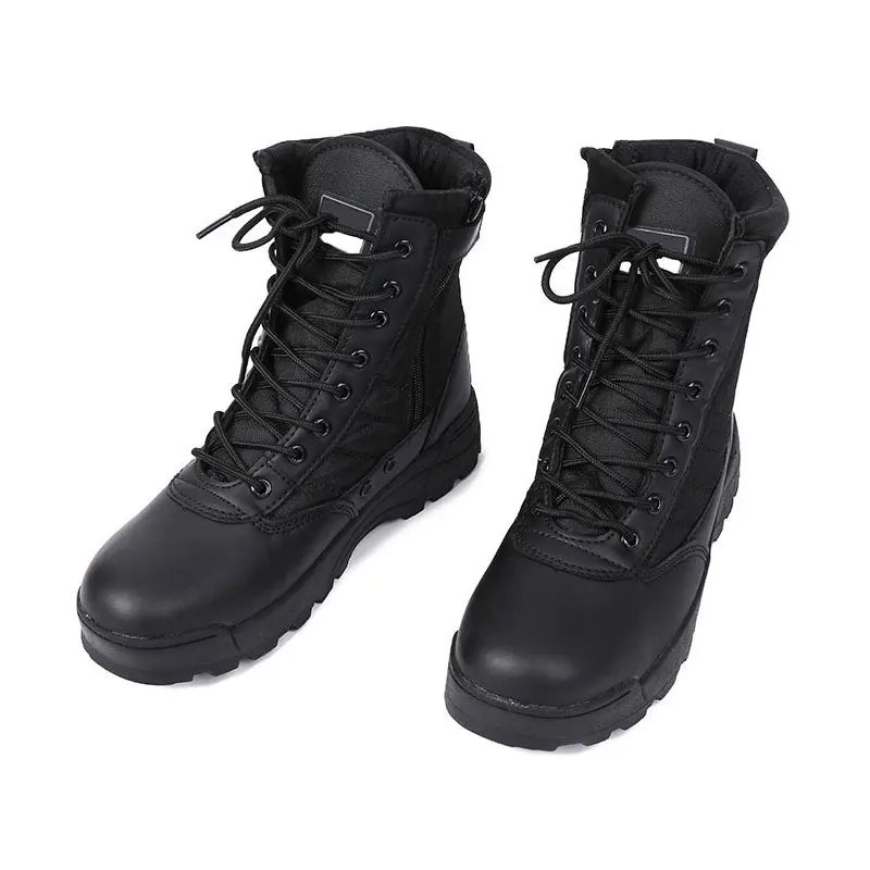 Military Fans Men's High-Top Desert Combat shoes Outdoor Training Non-Slip Wear-Resistant Mountaineering hiking Skiing Boots