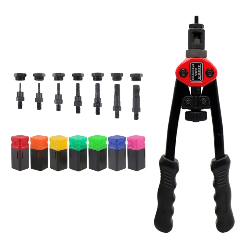 

Manual Gun- Head- Rivet Nut Gun- Drill Adapter M3 M4 M5 M6 M8 M10 M12